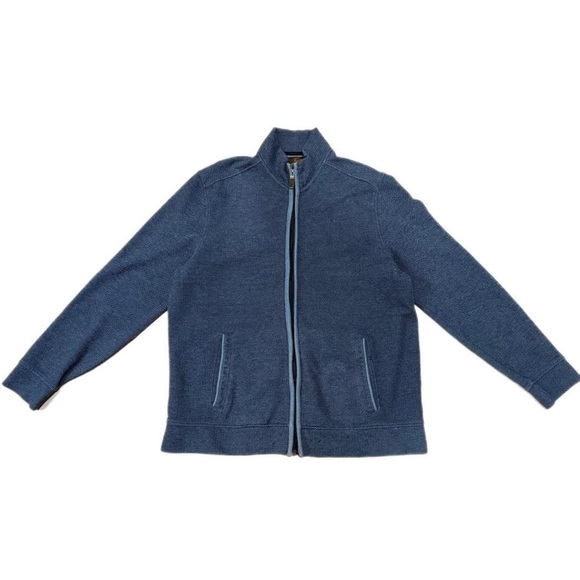 Tasso Elba Other - Tasso Elba Men's Navy Zip-Up Sweater